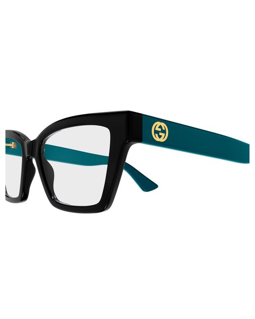 Gucci Black Gg1715O 013 Optical Frames Injected Transparent Cat Eye