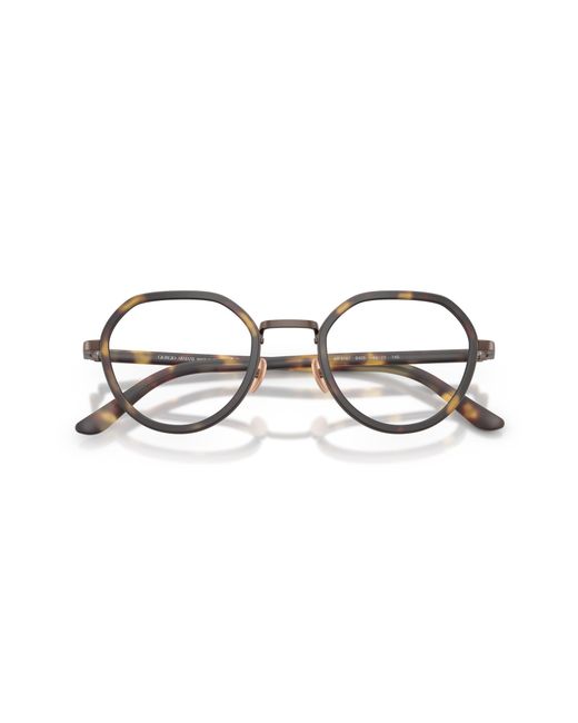 Giorgio Armani Black Ar5167 6405 Optical Frames Metal Transparent Round Normal for men