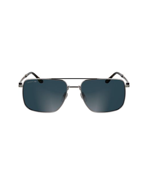 Lacoste Black L272S 038 Sunglasses Metal Squared Normal for men