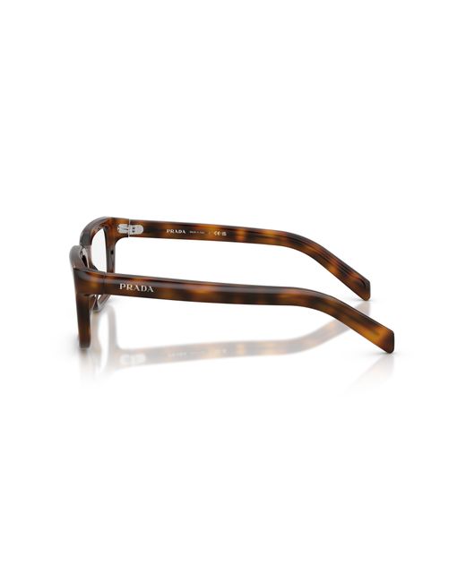 Prada Black Pr D04V 20D1O1 Optical Frames Acetate Transparent Pillow Normal