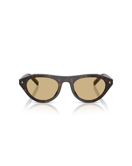 Prada Black Pr B15S 17N70R Sunglasses Acetate Geometric Normal