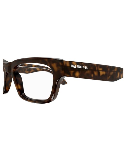 Balenciaga Black Bb0344O 002 Optical Frames Acetate Transparent Squared
