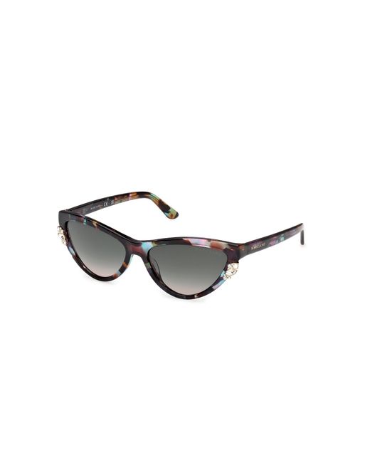 Guess Black Gm00031 98B Sunglasses Acetate Smoke Cat Eye Normal