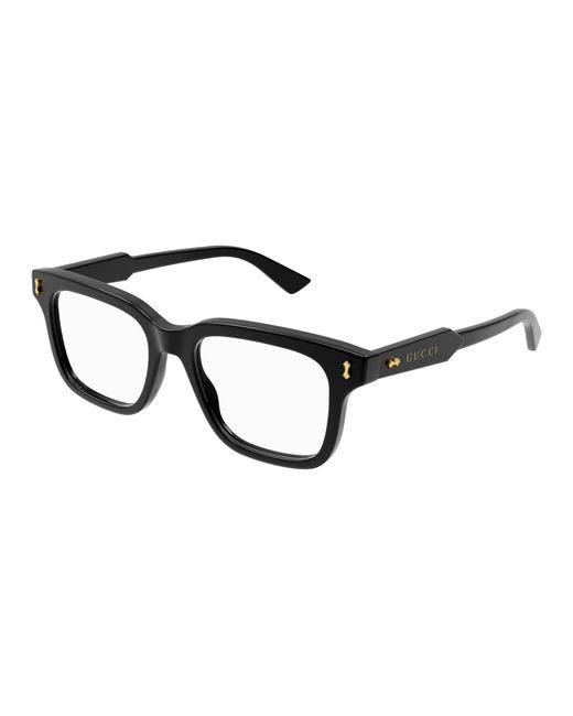 Gucci Black Gg1265O 001 Optical Frames Plastic Squared for men