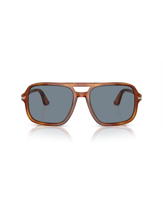 Persol Black Po3328S 96/56 Sunglasses Acetate Pilot Normal for men