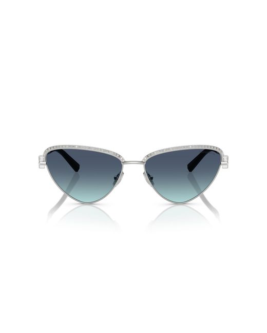 Tiffany & Co Black Tf3107Kb 62139S Sunglasses Metal Geometric Normal Shaded