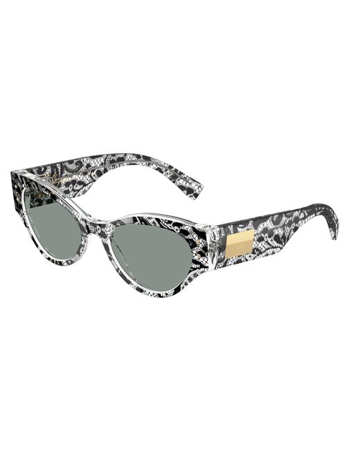 Dolce & Gabbana Black Dg4480 3287/1 Sunglasses Acetate Butterfly Normal