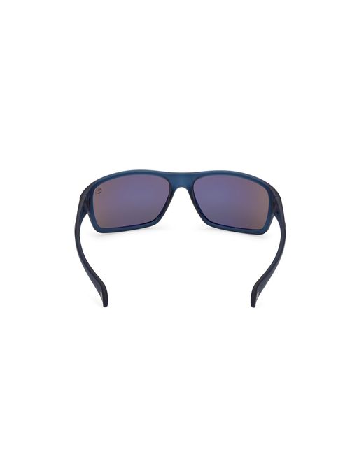 Timberland Black Tb00017 91D Sunglasses Injected Smoke Squared Polarized for men