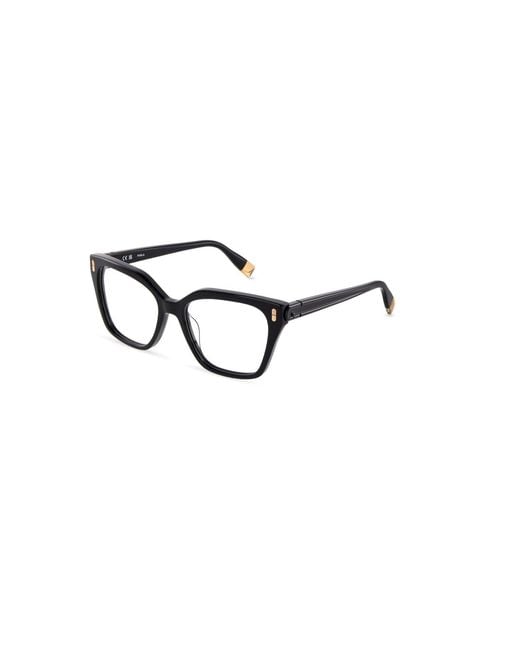Furla Black Vfua95 0700 Optical Frames Acetate Squared