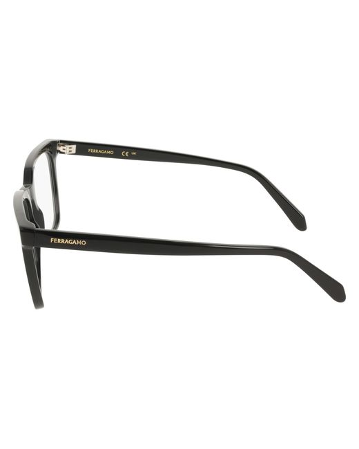 Ferragamo Black Sf3067 001 Optical Frames Acetate Squared Normal for men
