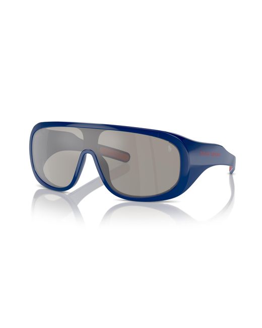 Polo Ralph Lauren Black Ph4215U 58866G Sunglasses Injected Geometric Mirrored Mirror for men