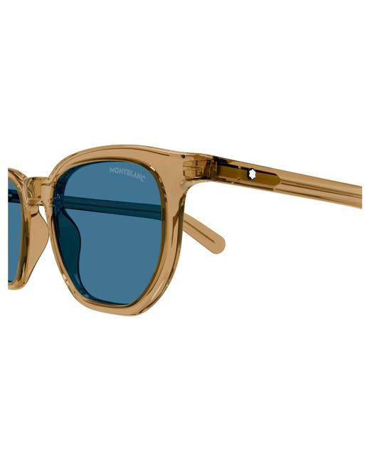 Montblanc Black Mb0352S 005 Sunglasses Squared for men