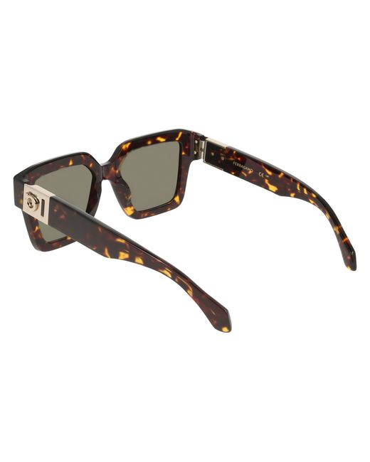 Ferragamo Black Sf2084S 242 Sunglasses Acetate Squared Normal