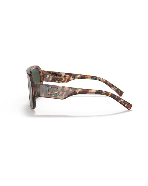 Dolce & Gabbana Black Dg4403 33589A Sunglasses Plastic Pilot Polarized for men
