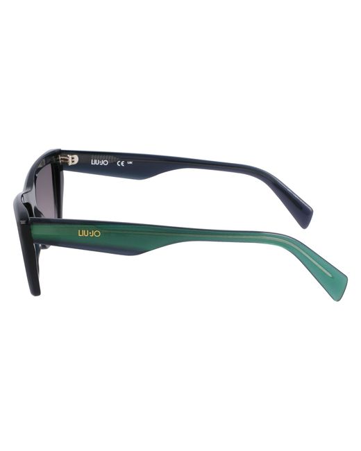 Liu Jo Black Lj802S 314 Sunglasses Acetate Verde Squared Normal