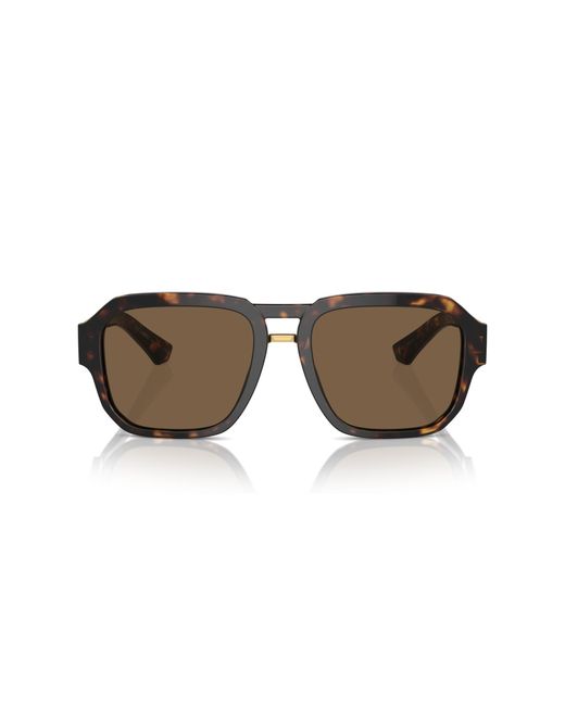 Dolce & Gabbana Black Dg4464 502/73 Sunglasses Acetate Pilot Normal for men