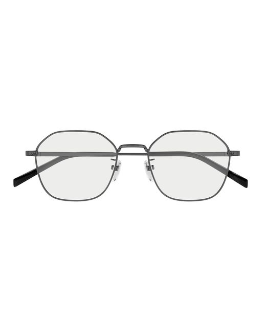 Gucci Black Gg1956Ok 003 Optical Frames Metal Transparent Squared