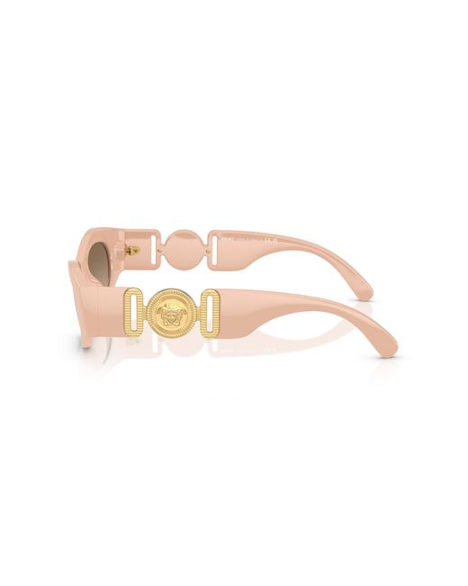 Versace Black Ve4480U 54946I Sunglasses Injected Round Normal