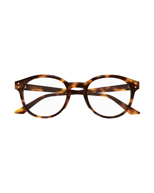 Gucci Black Gg1898Oa 002 Optical Frames Acetate Transparent Round for men