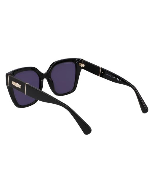 Longchamp Black Lo754Sl 001 Sunglasses Acetate Butterfly Normal Normal