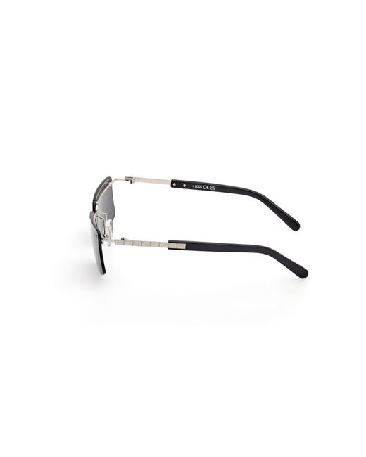 Gcds Black Gd0061 16A Sunglasses Metal Smoke Squared Normal