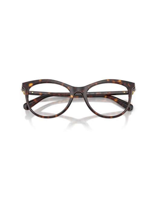 Swarovski Black Sk2064 1002 Optical Frames Acetate Transparent Round Normal
