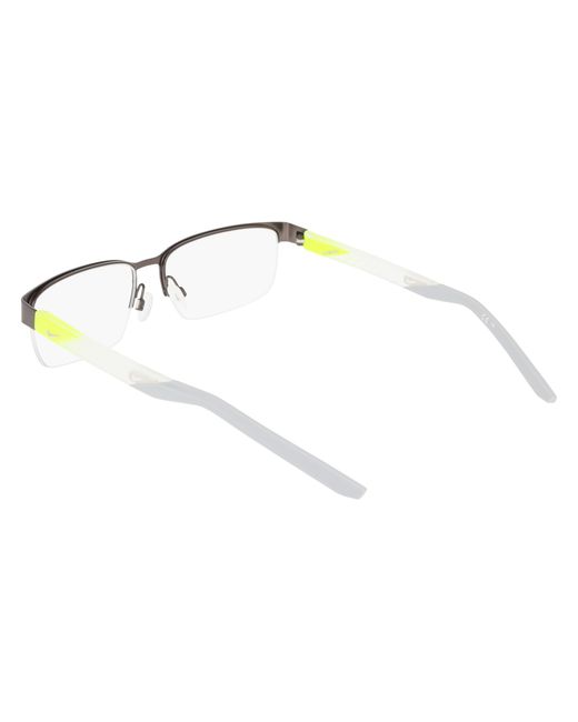 Nike Black 8184 070 Optical Frames Metal Squared Normal for men