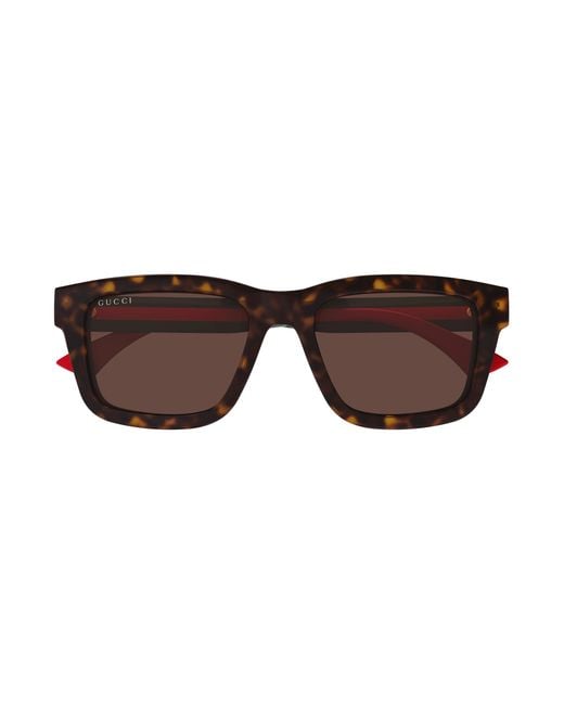 Gucci Black Gg1869S 002 Sunglasses Acetate Squared for men