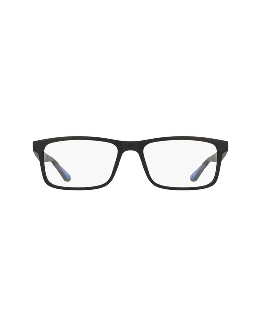 Nike Black 7416 004 Optical Frames Bio-Injected Squared Normal for men
