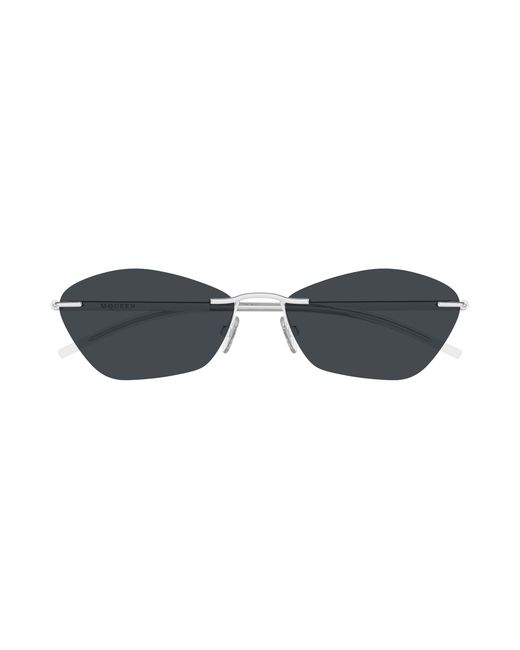 McQueen Black Am0525S 001 Sunglasses Acetate Geometric