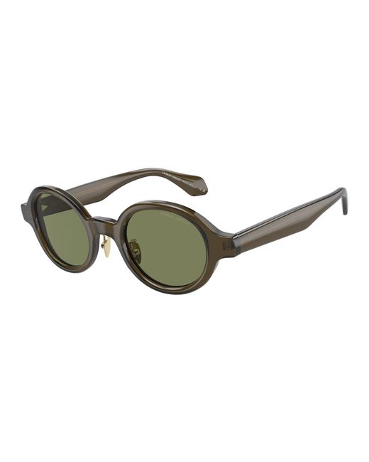 Giorgio Armani Green Ar8205 60612A Sunglasses Acetate Round Normal for men