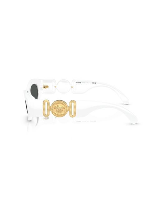 Versace Black Ve4480U 314/87 Sunglasses Injected Round Normal