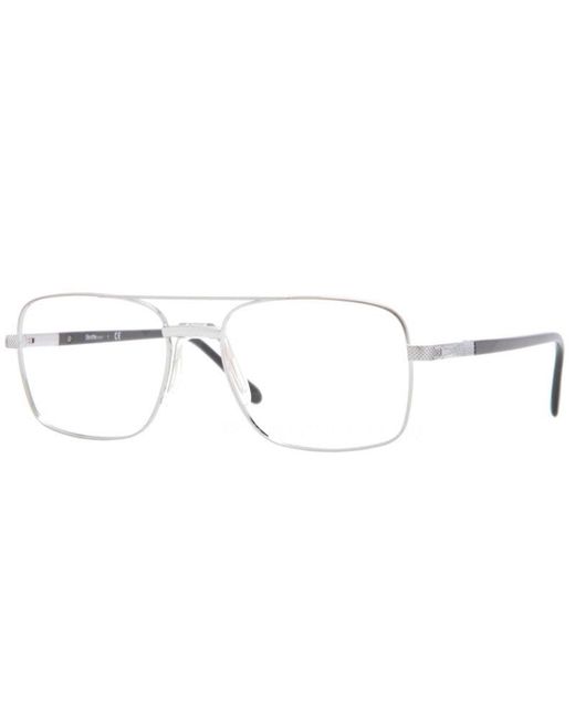 Sferoflex Black Sf2263 268 Optical Frames Metal Squared for men