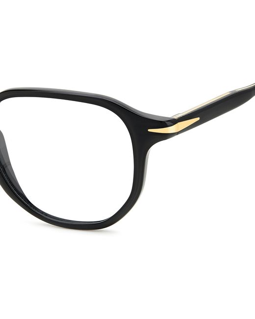 David Beckham Black Db 1140 807 Optical Frames Acetate Geometric for men