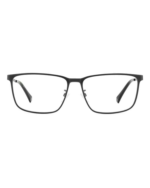 Polaroid Black Pld D494/G 003 Optical Frames Metal Squared for men