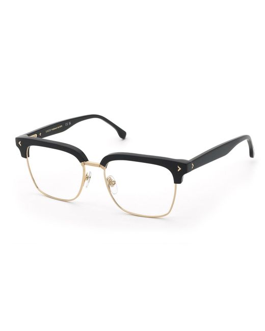 Lozza Black Vl4386 300 Optical Frames Metal Squared for men