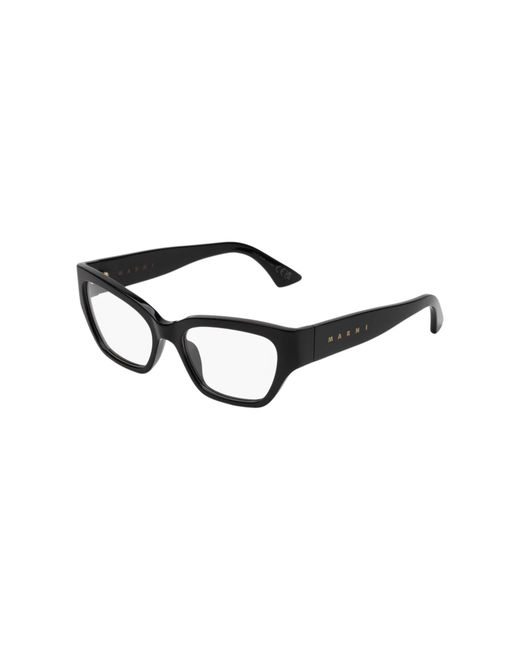 Marni Black Ejm Iyora Optical Frames Acetate Squared