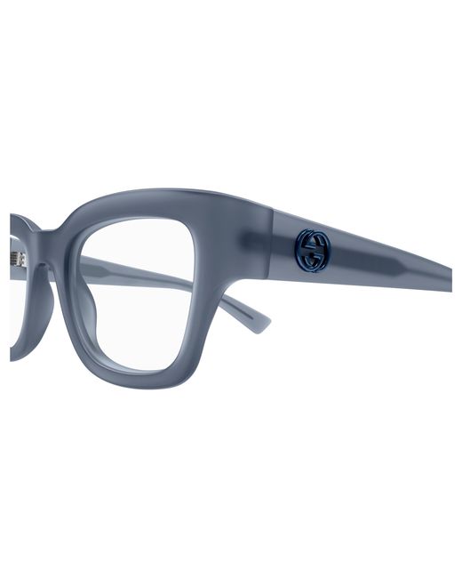 Gucci Black Gg1788O 004 Optical Frames Injected Transparent Squared for men