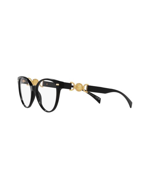 Versace Black Ve3334 Gb1 Optical Frames Acetate Cat Eye Normal