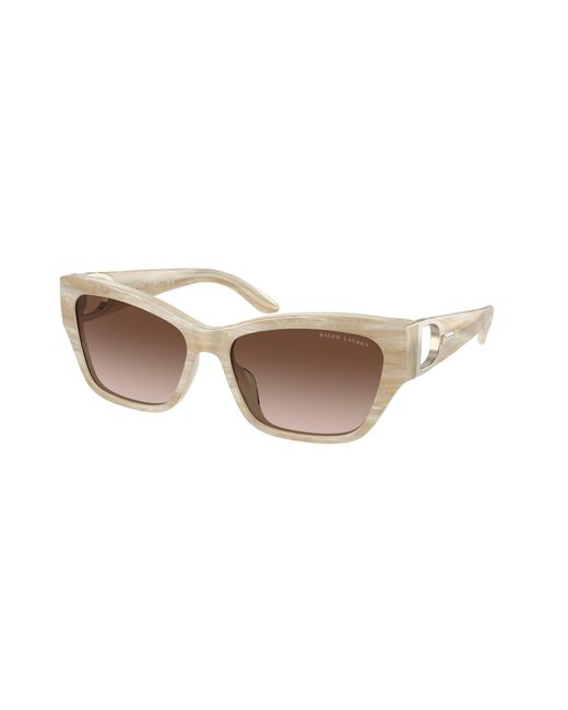 Ralph Lauren Black Rl8206U The Audrey 608413 Sunglasses Acetate Butterfly Normal Nuanced