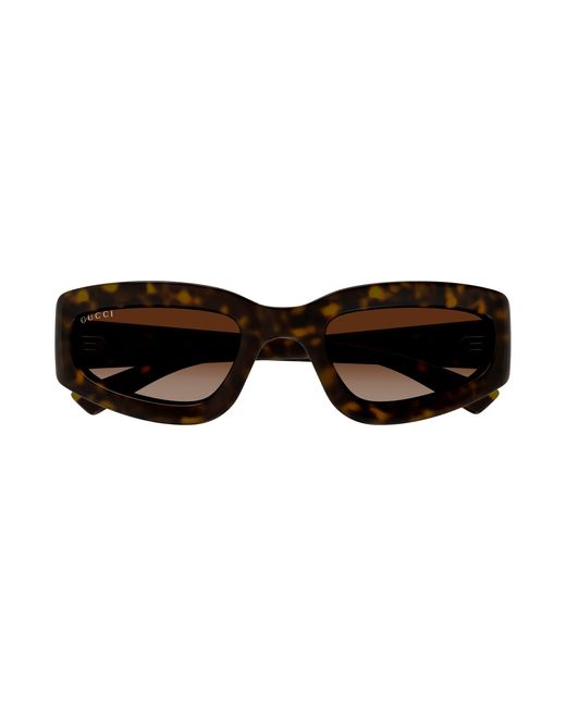 Gucci Black Gg1787S 002 Sunglasses Injected Squared for men