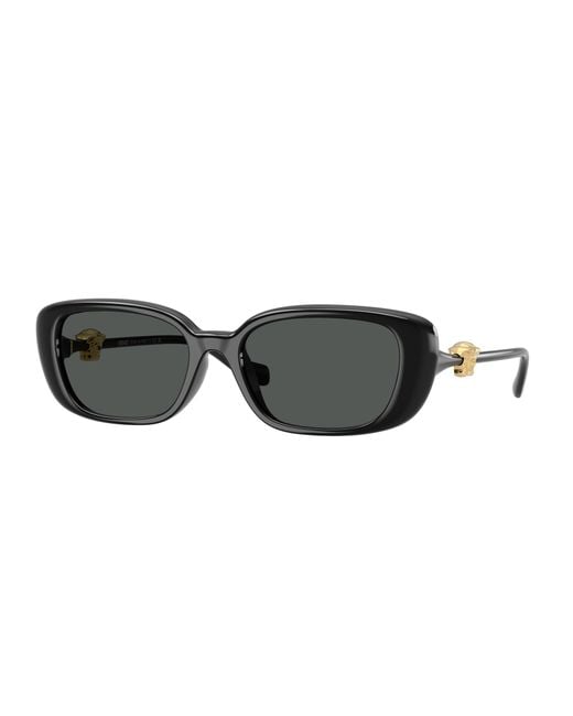 Versace Black Ve4504D Gb1/87 Sunglasses Injected Pillow Normal