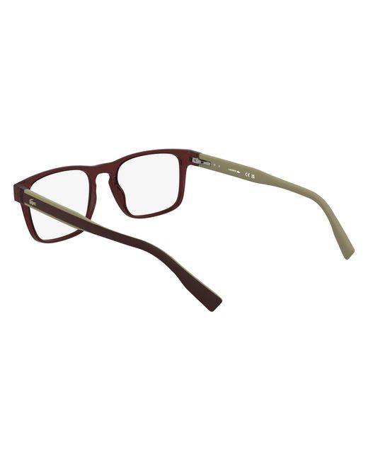 Lacoste Black L2972 601 Optical Frames Bio-Inject Squared Normal for men