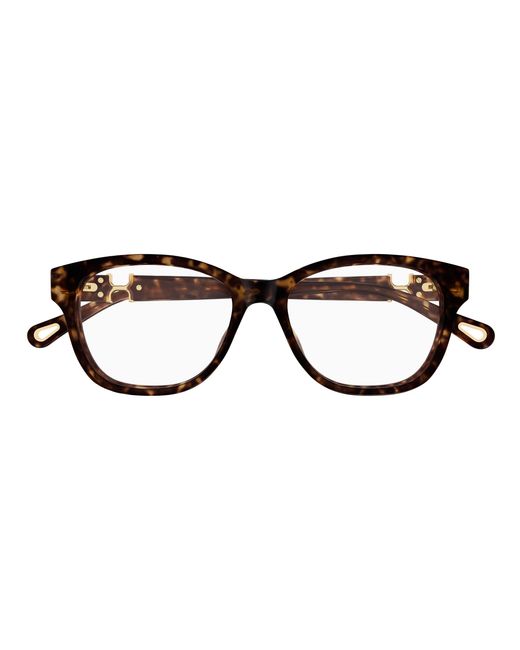 Chloé Black Ch0336Oa 002 Optical Frames Acetate Transparent Cat Eye