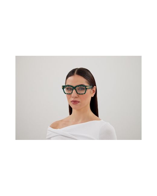 Bottega Veneta Black Bv1324O 004 Optical Frames Acetate Transparent Squared