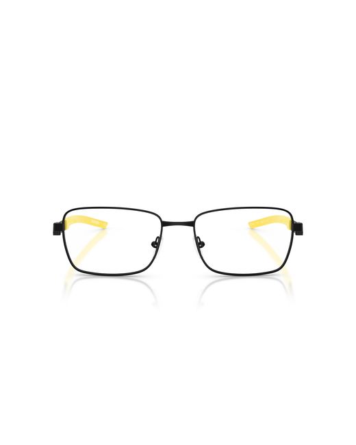 FERRARI SCUDERIA Black Fz7010 101 Optical Frames Metal Squared Normal for men