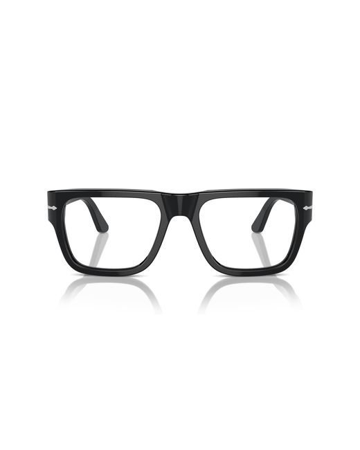 Persol Black Po3348V 95 Optical Frames Acetate Transparent Squared Normal