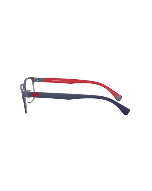 Emporio Armani Black Ea1105 3092 Optical Frames Metal Squared Normal for men