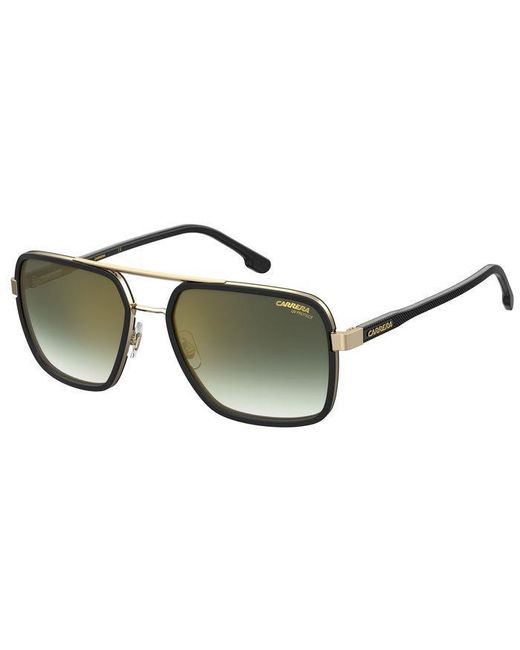 Carrera Black 256/S Rhl/D6 Sunglasses Metal Squared Mirrored Shaded for men