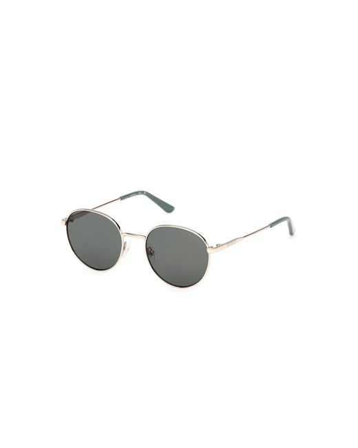 Guess Black Gu00237 32N Sunglasses Metal Round Normal